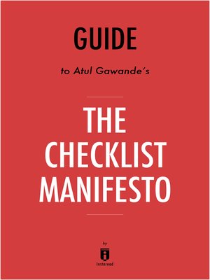 cover image of The Checklist Manifesto